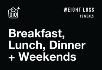 Weight Loss: Breakfast, Lunch, and Dinner + Weekends (19 Meals)